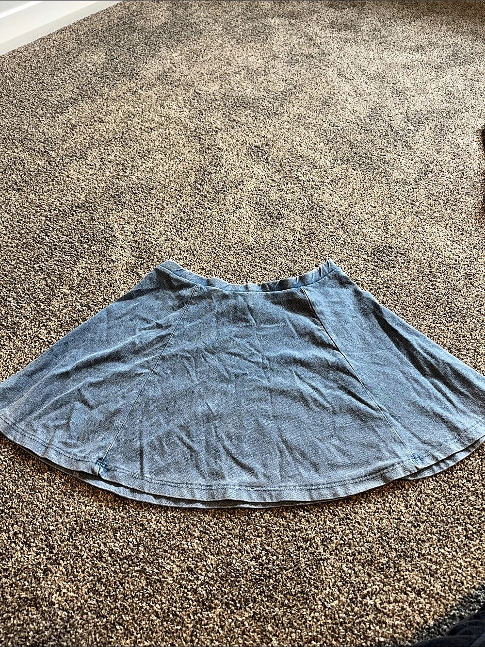 River Island Blue A-Line Skirt US 8Like New